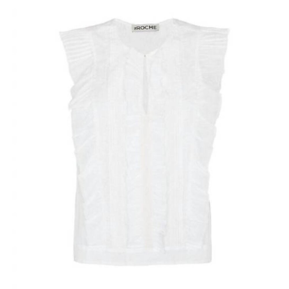 St. Roche Blouse in White Medium